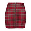 Jupe Femme - Urban Classic - Checker - Rouge/Noir - Mini-jupe - Style Britannique