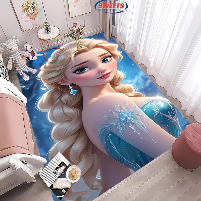 Замороженная Эльза Анна Принцесса 3D HD Ковер Детская Спальня Гостиная Противоскользящий Коврик для Пола Коврик под Диван Декор