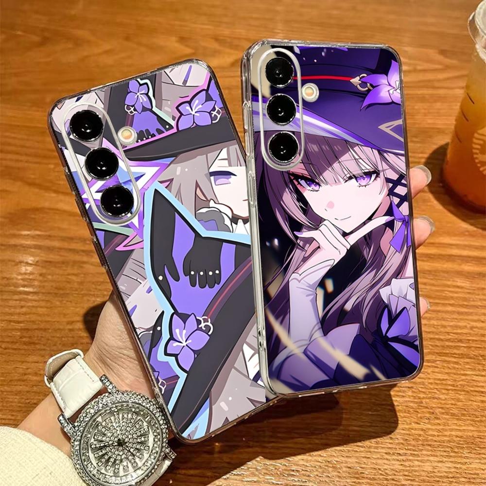 Чехол для телефона Honkai Star Rail Herta для Samsung S26 S25 S24 Ultra S23 Fe S22 S20 S21 Plus Plus 5G Fe Прозрачная крышка