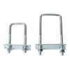 2Sets With Baffle Pipe U-clamp Iron Squa Bolt New Square Clamp