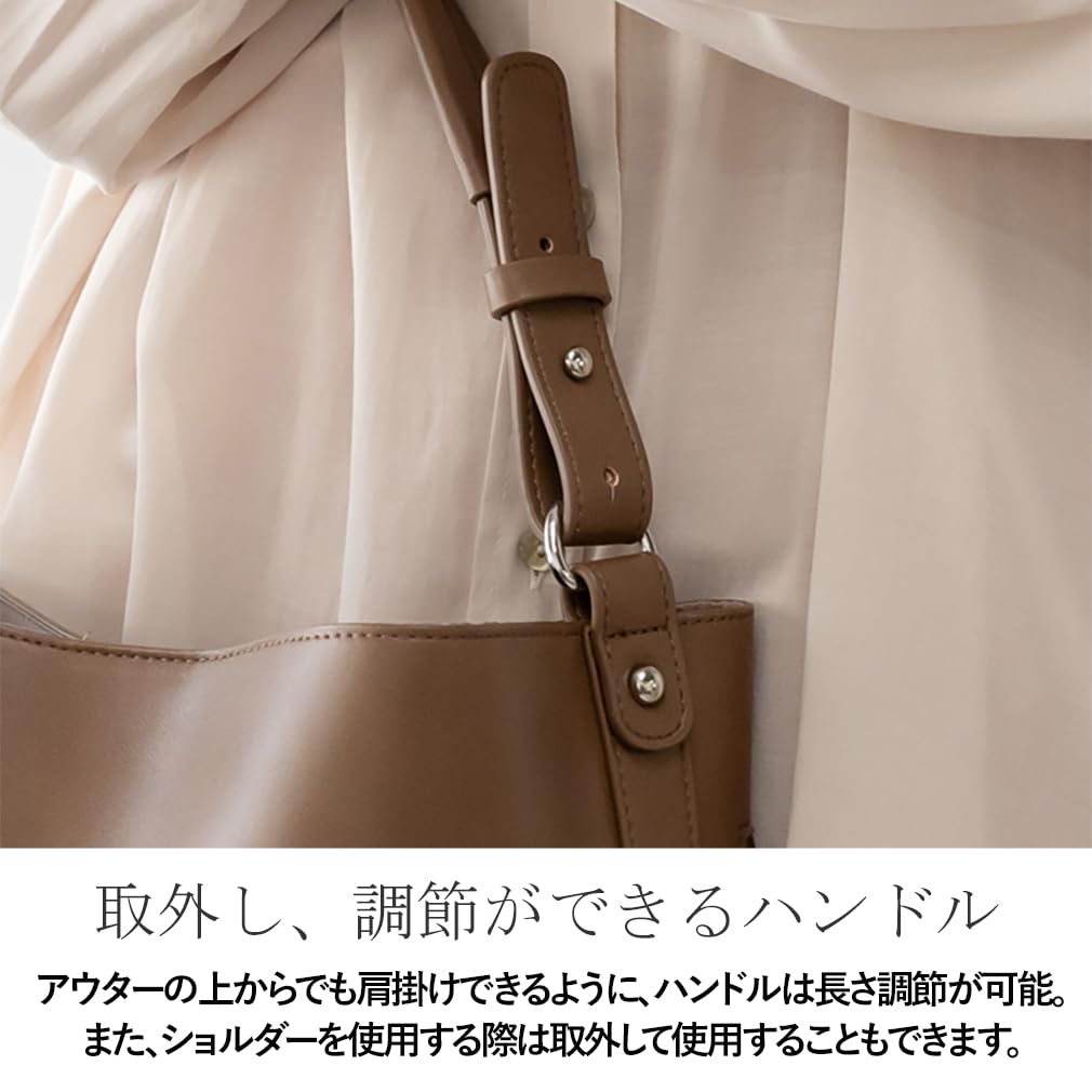 Gratante Сумка-тоут с одной ручкой, 2 способа ношения, сумка для通勤 [Gratante] Женская abb-g0039 (черный)