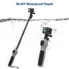 TELESIN Sports Camera Underwater Selfie Stick with Remote Control Diving Extension Stick Max. 85cm Extended Length 30M