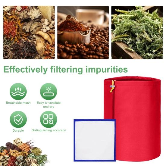Фильтрующий мешок из нейлоновой сетки Yousheng, 5 галлонов, прочный, износостойкий, дышащий, кухонный фильтрующий мешок с прессовочным экраном для домашнего пивоварения