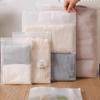10Pcs Travel Storage Bags Reusable Multifunctional Plastic Zipper Bags Waterproof Storage Pouch AVE