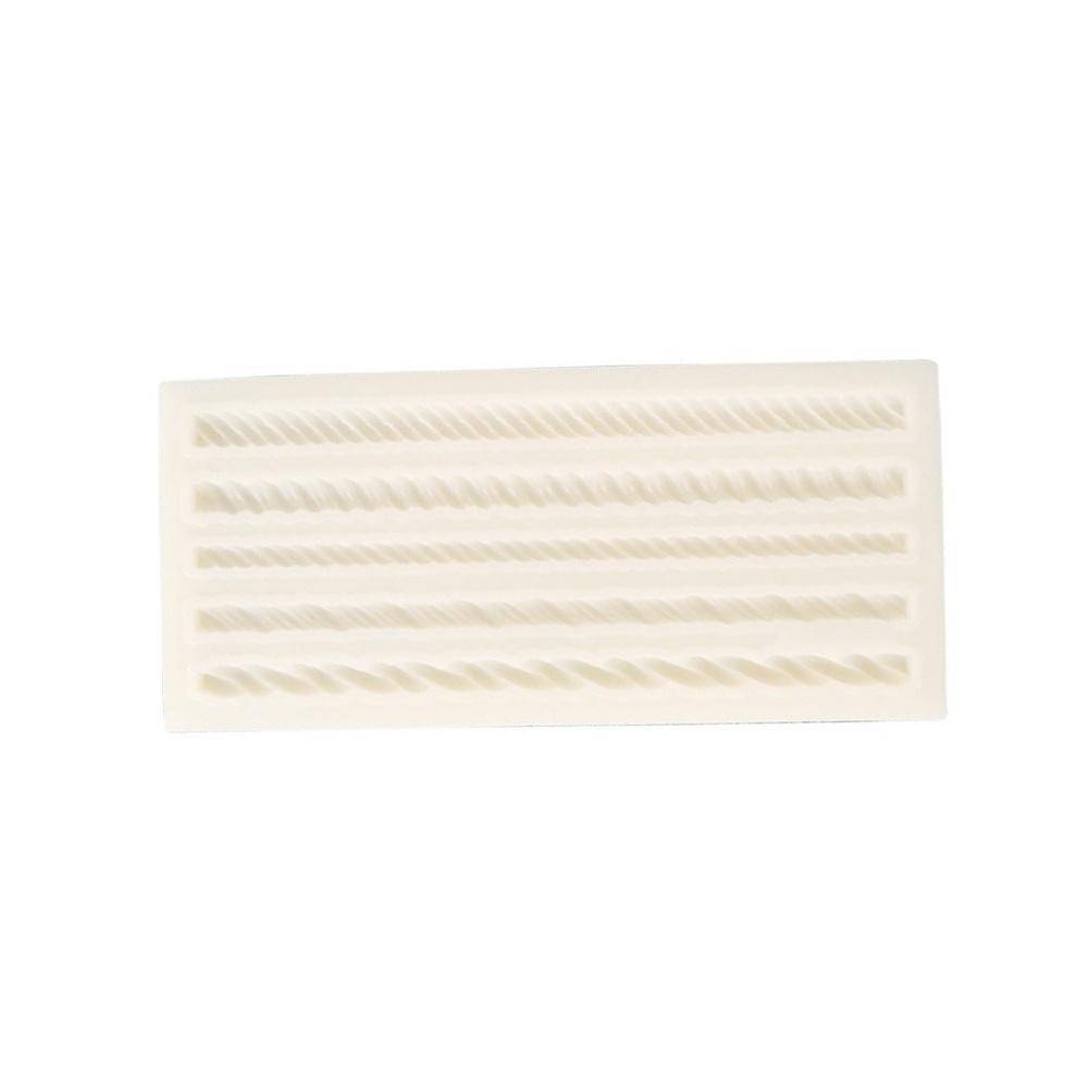 Веревка силиконовая форма жемчужная/цепная форма для помадки формы для кексов/десертов/тортов украшения рождественские новые плетеные кружевные формы