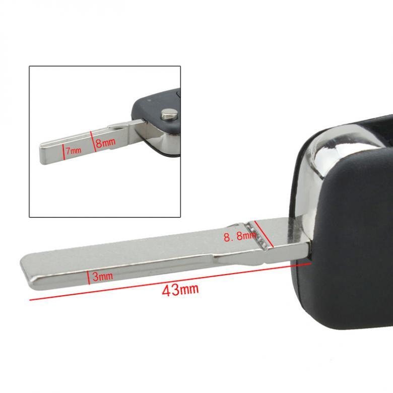 Сменный чехол для дистанционного ключа с 3 кнопками без чипа и индикаторной лампой, подходит для Passat/Volkswagen B5