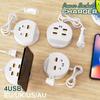 USB Desktop Power Strip Multifunction 4 Ports Type C Fast Charging Socket Home Electronics For Iphone Xiaomi 14 15 EU/US/UK Plug