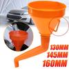 Plastic Funnel with Double Bend & Integrated Filter Spill Proof Funnel for Efficient Straining & Spill Prevention