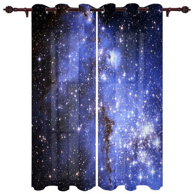 Космическая Туманность Галактика Оконные Шторы Гостиная Тканевые Шторы Шторы Домашний Декор Шторы для Спальни