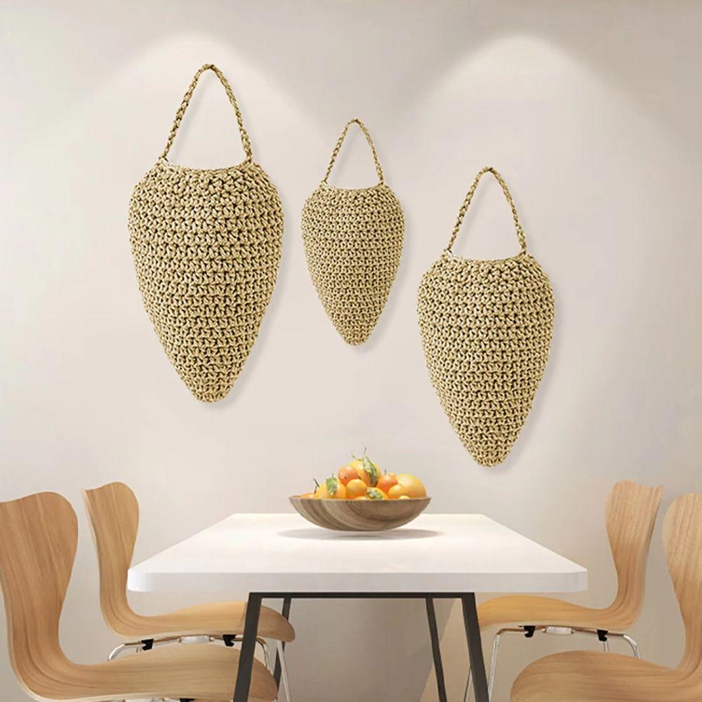 Portable Design Crochet Wasp Nest Cotton Rope Woven Honeycomb Decorations Patio Decoration