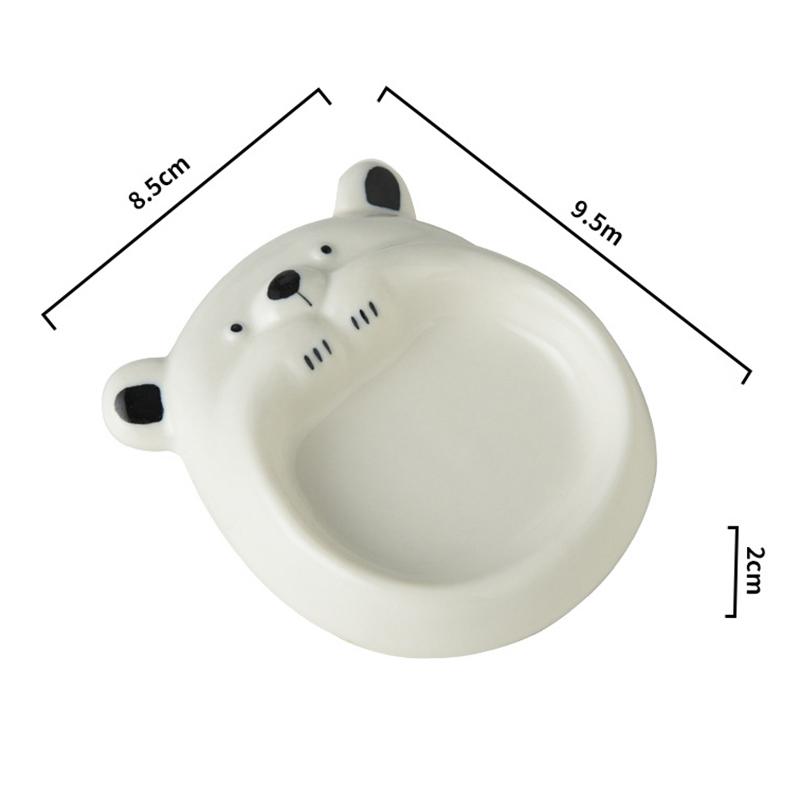 Керамическая маленькая тарелка для вкуса, Милая маленькая тарелка для соуса с собачкой, Маленькая тарелка для масла, Мини-миска для макания соевого соуса для суши