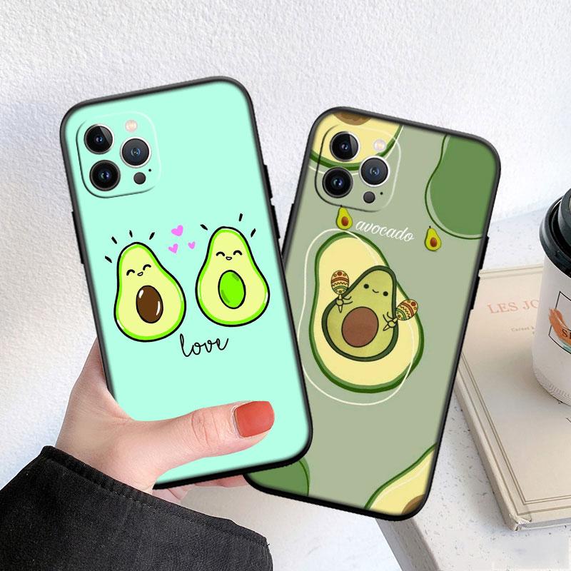CJ13 Avocado fruit art Phone Case for Samsung Galaxy A11 A12 A13 A15 A52S A53 A55 A56 A70 A71 A72 A73 F06 F16 F56 S10 Plus S10e