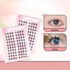 With Jelly Glue Strips Segmented False Eyelashes Glue Free 3D False Eyelashes Manga Lashes  Men