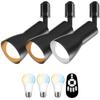 ANWIO 3-Piece Spotlight Set for Duct Rails, E26 Base, 900 Lumens, 8.3W Power Consumption (60W Equivalent), Includes LED Bulbs, Remote Control,