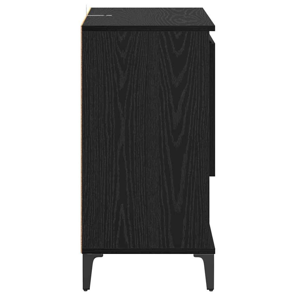 Sideboards 3 pcs Black Oak Effect 60 x 35 x 70 cm