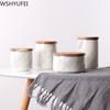 Nordic Marbled Sealed Cans with Lids Ceramic Storage Jars Tea Cans Candy Biscuit Jars Living Room Home Accessories WSHYUFEI