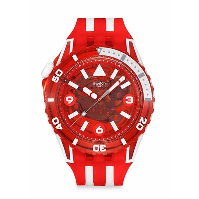 SWATCH LION'S MANE Красный Хронограф SSCU09R100