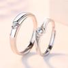 Кольца для пар, классические модели, простая модная регулируемая пара колец, подарок на день Святого Валентина для подруги