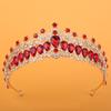 Bridal Crown Tiara Alloy Hair Accessories Birthday Crystal Crown Queen High End Atmosphere Headband