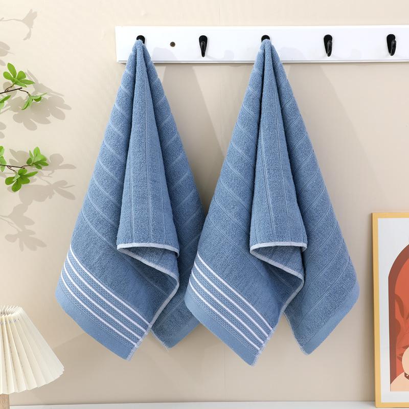 1 PC Towel Cotton Towel Thickened Household Adult Quick-drying Absorbent Wash Face Bath with Pure Cotton Towel Multipurpose Use Absorbent Towels