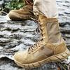 Высококачественные мужские походные ботинки Desert High Tactical Boots Мужские солдатские боевые ботинки