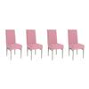 Housse de chaise - MANI TEXTILE - Extensible - Rose - 23 x 18 x 18 cm - Polyester