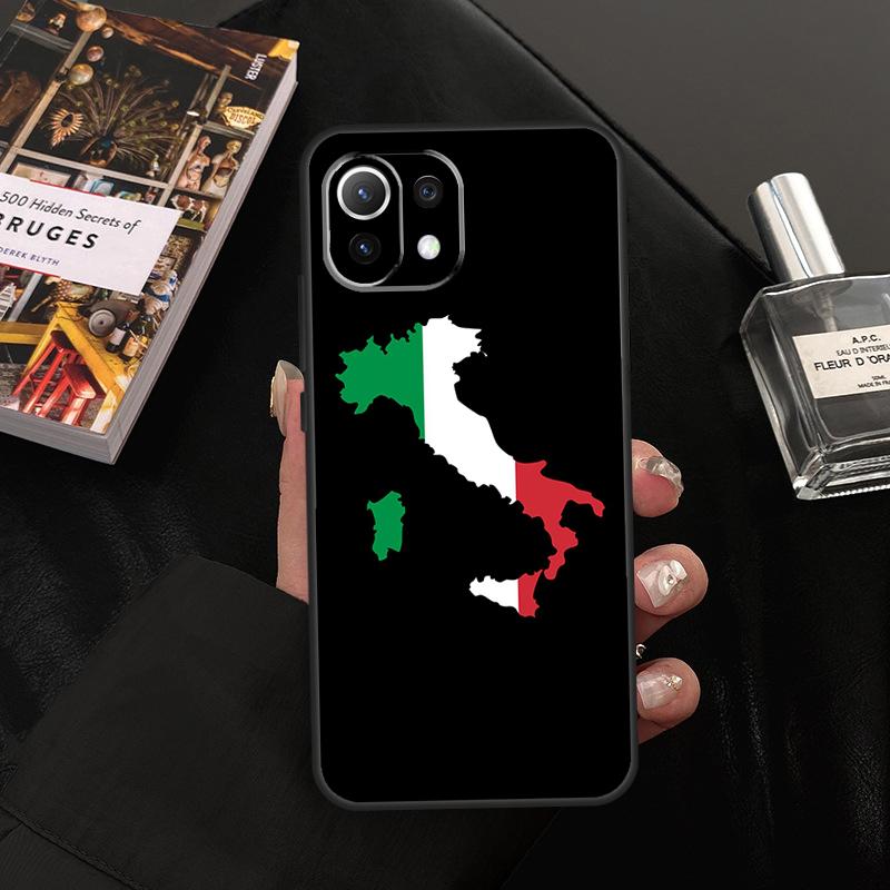 Italy Flag Case For Xiaomi 15 14 13 Ultra 11T 12T 13T 14T Pro POCO X7 Pro X3 X5 X6 F5 F6 M6 Pro Cover