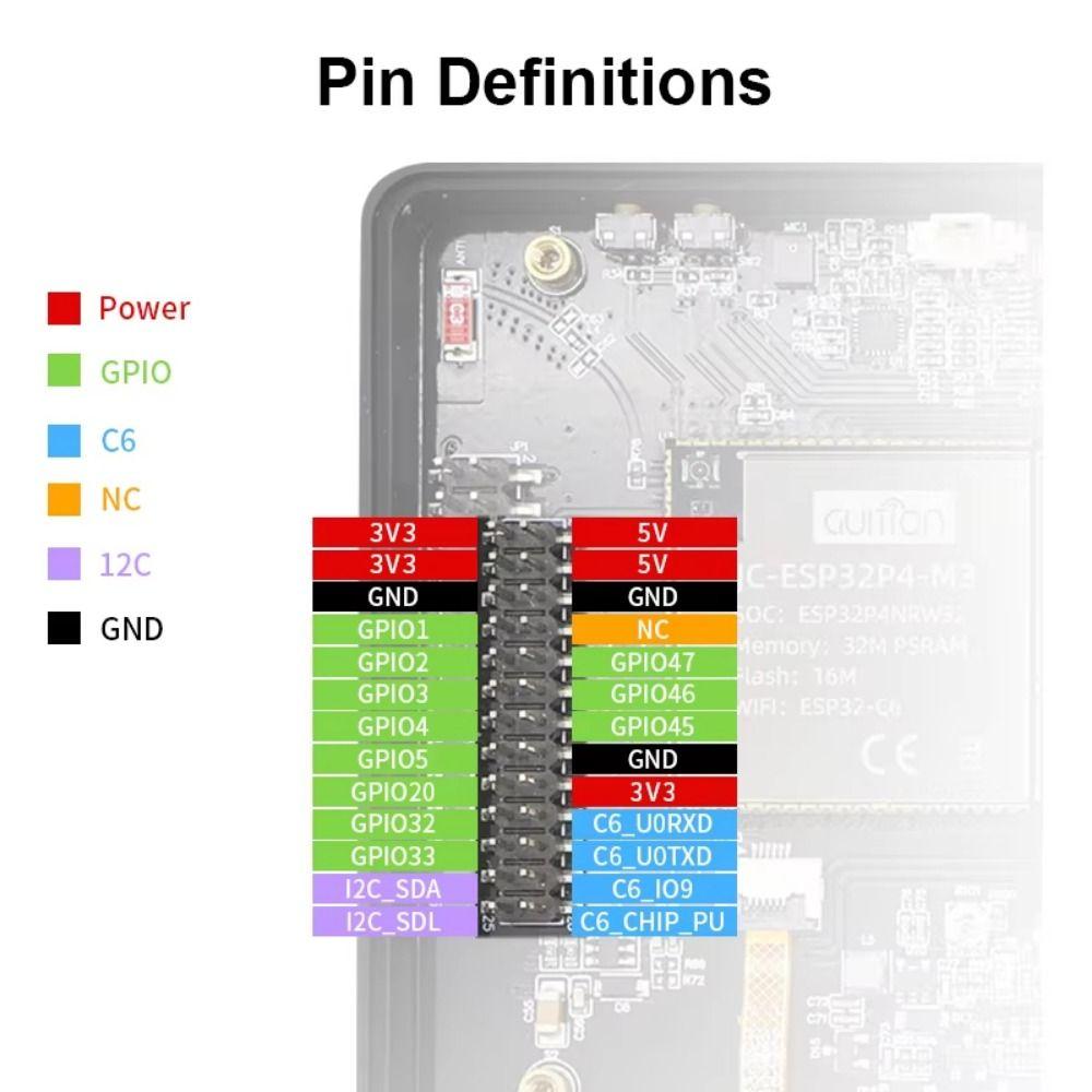 7.0-inch Display ESP32-C6 Development Board IPS Screen IPS Capacitive Touch AI IoT Projects