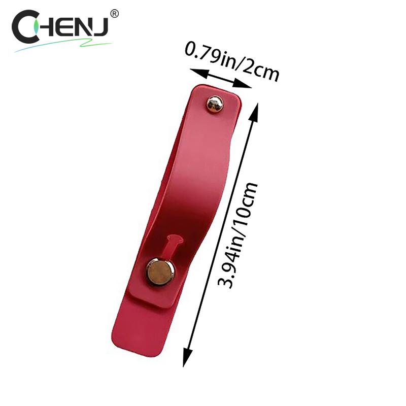 1pc Universal Silicone Wristband Phone Holder Finger Ring Phone Hand Band Bracket Push Pull Grip Phone Stand Sticker Accessories