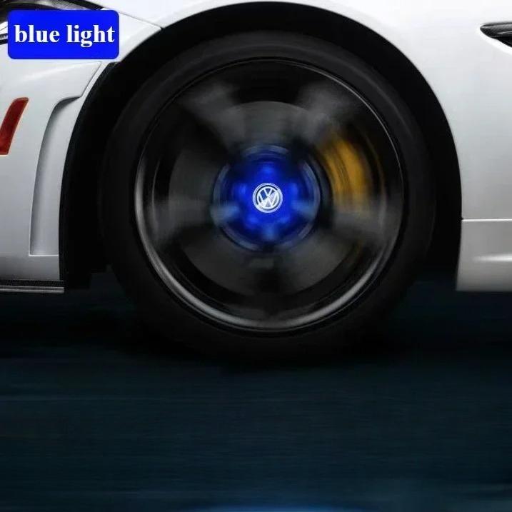 AGLNX1 4 шт. Светодиодные колпачки на ступицу автомобиля, плавающая подсветка, колпачки на центр колеса для VW Volkswagen golf4/6/7 toutan passat tiguan polo