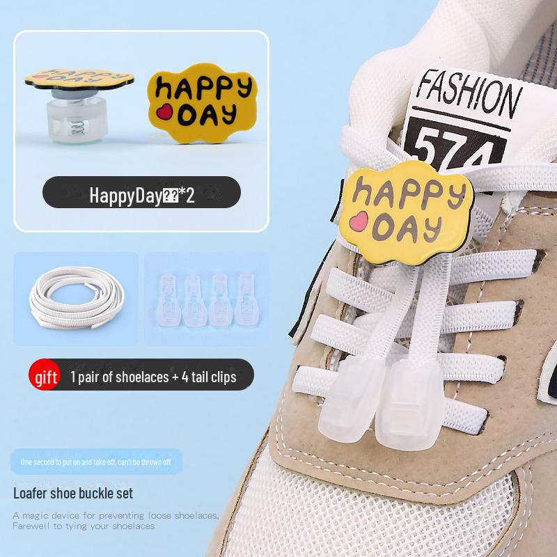 Детская пряжка для обуви без завязок с рисунком из мультфильма - декоративная застежка-пружинка