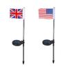 Потрясающие светодиодные солнечные садовые флаг-светильники для патриотического декора с водонепроницаемостью IP65