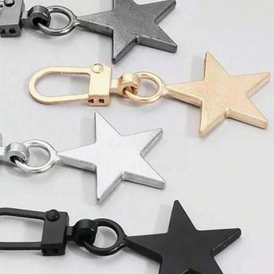 4 шт./компл. Подвески-пуллеры для металлических молний случайного цвета в форме звезды, съемные, отлично подходят для замены старого бегунка на сумках, обуви и одежде