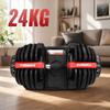 SIHAO 24KG Adjustable Dumbbells Set Home Workout Fitness Equipment Anti-Slip Handle Full Body Training Arm Muscle Building