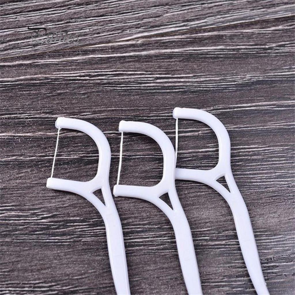 30Pcs Kids Elastic Dental Floss Stick Tooth Interdental Cleaner Oral Care Tool