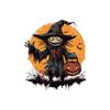 Halloween New Horror Pumpkin Black Skeleton Sticker Bedroom Living Room Background Holiday Decoration Wall Sticker