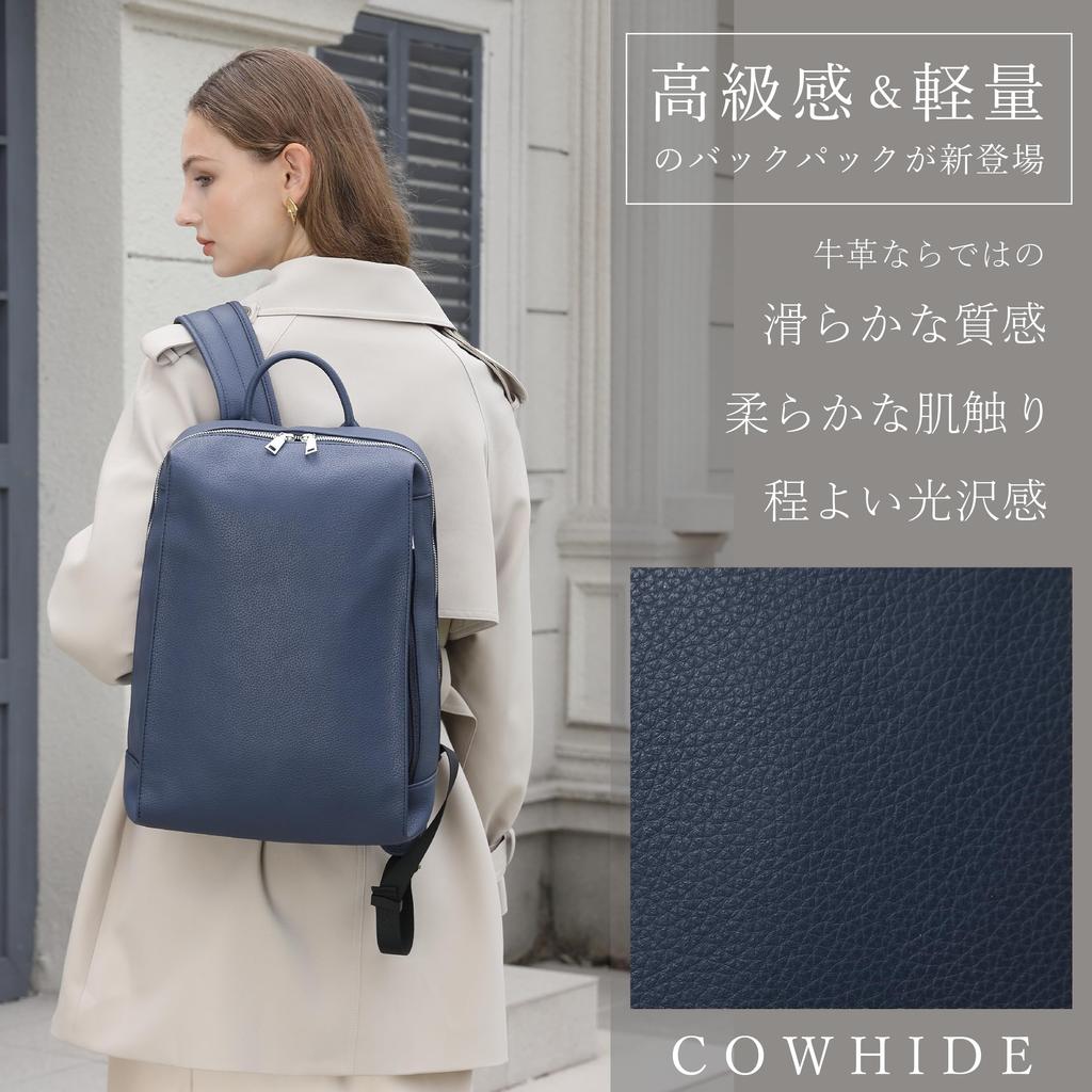 Featured in InRed magazine Leather backpack for cowhide water repellent and scratch resistant zipper unisex for for casual [Guccio Italy] women,