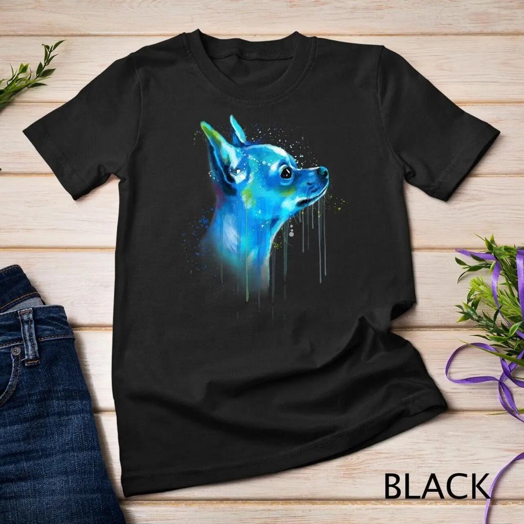 Cute Chihuahua Watercolor Painting Art T Shirt
