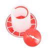 Red Reusable Chicken Water Poultry Handle Farm Supplies Feeders Feed Bucket Poultry Tool