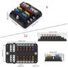 6/12 Way Car Boat Fuses Box Block Holder 12V 36V Auto Marine Waterproof Power Distribution Panel Board