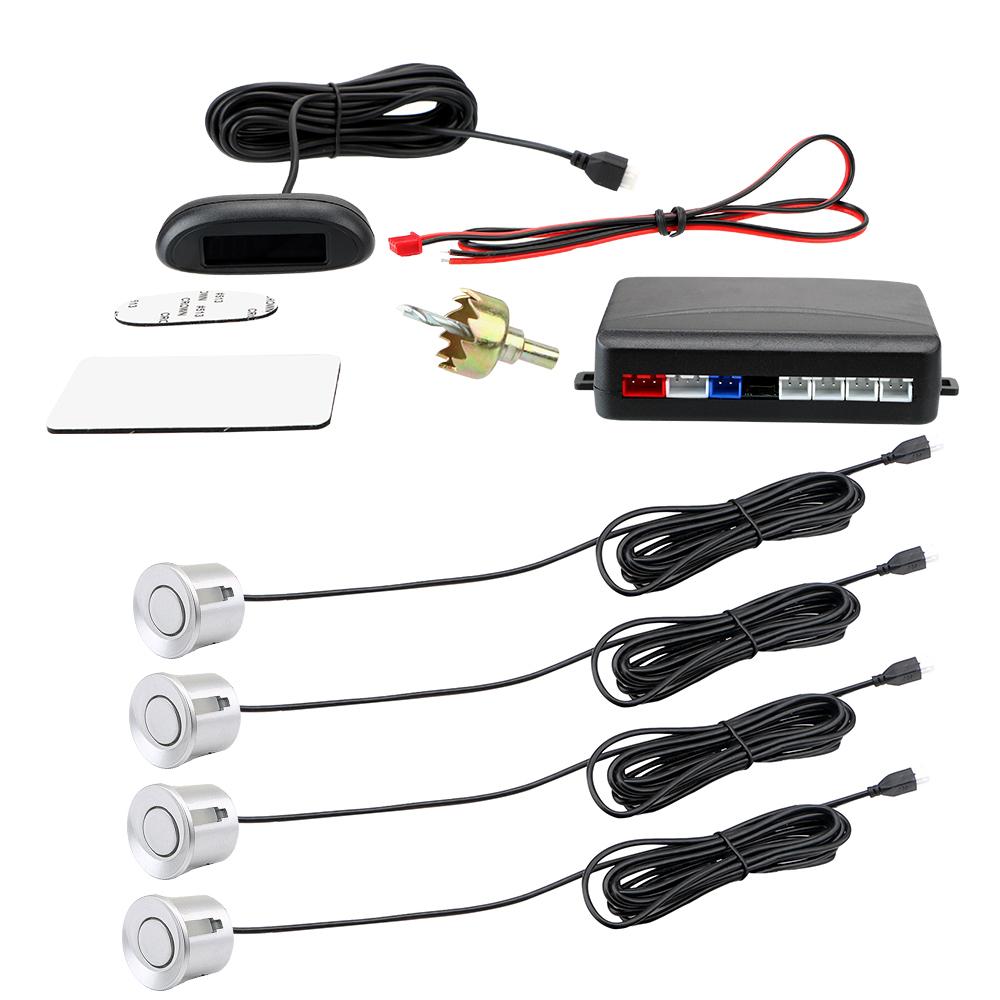 Автомобильный радар заднего хода ЖК-дисплей Датчик парковки для автомобилей Система датчиков парковки 12 В постоянного тока Автомобильный автоматический парктроник Система детектора зуммера