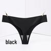 Burgundy Plus Size Low Rise Invisible Ice Silk Quick-Dry Thong Panties for Women
