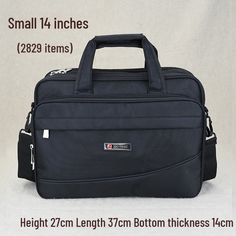 Мужской холщовый деловой портфель большой вместимости для ноутбука и документов — дорожная сумка-мессенджер.