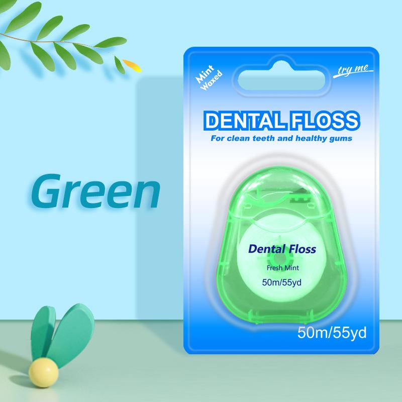 Wax-coated Mint Breath Freshener Disposable Dental Floss