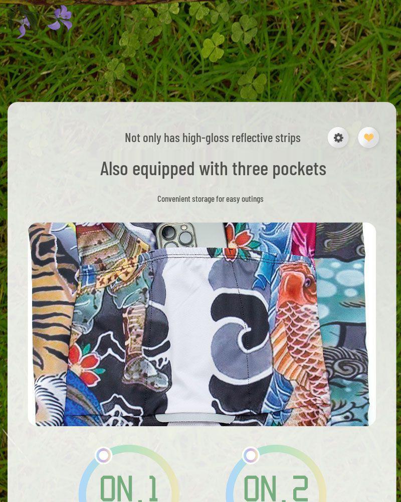 Японская татуировка Велоджерси - Весна/Осень Хлопковый флис Длинный рукав, Унисекс