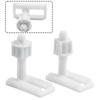 Plastic Bolts Toilet Hinge Screws White 2*Washers 6cm Screw