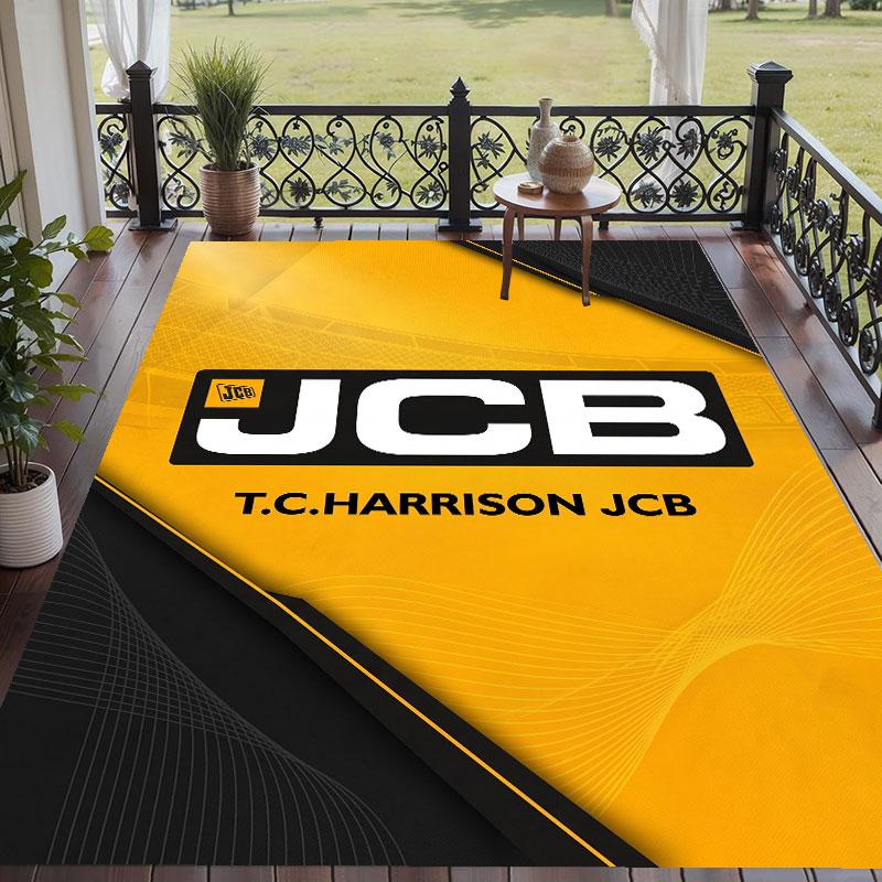 Soft Floor Carpet JCB Pattern Area Rug Decorative Mat For Home Room Decoration