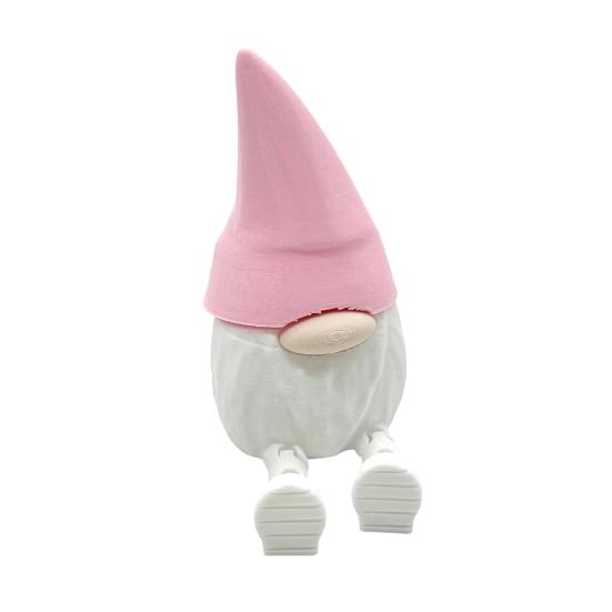 1/5Pcs 3D Printed Gnome Figurine with Articulated Legs Movable Joints Mini Faceless Dwarf Statue Decoration Stress Relief Fidget Toy