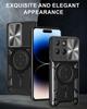 Роскошный магнитный чехол с держателем 360° для Motorola Moto G86 G56 G15 G55 G75 G35/Edge 50Pro, противоударный, с выдвижной защитой камеры