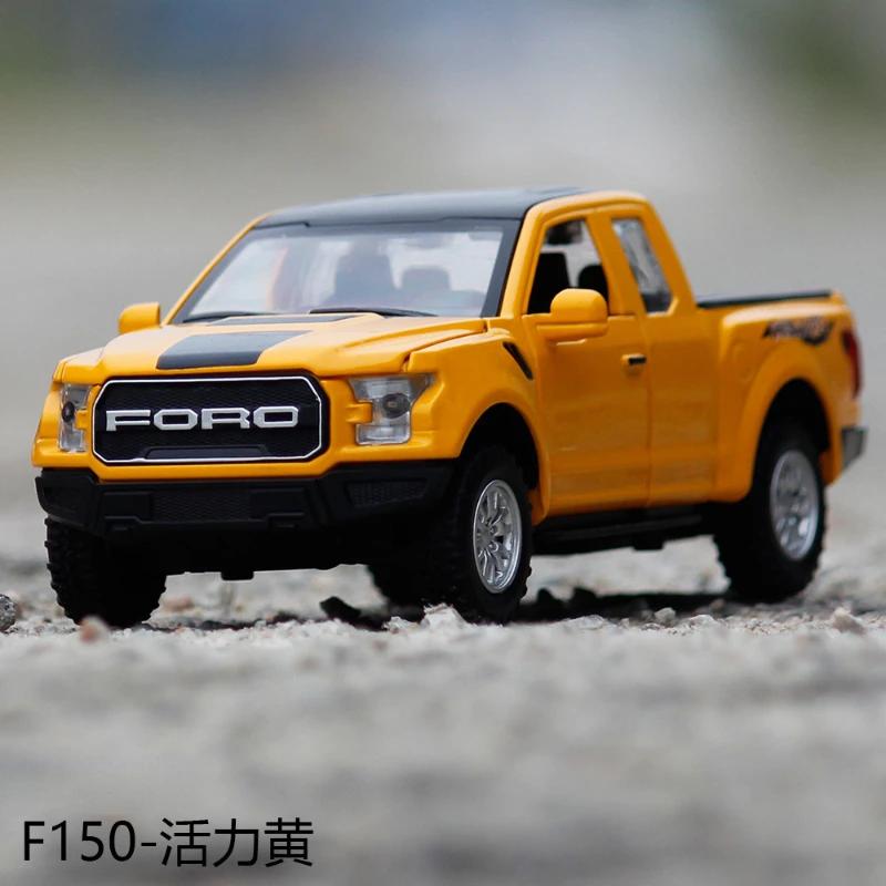 Новый 1:32 Ford Raptor F150 Пикап внедорожник литой металлический сплав модель автомобиля звук свет инерционный механизм коллекция детские игрушки подарки A188